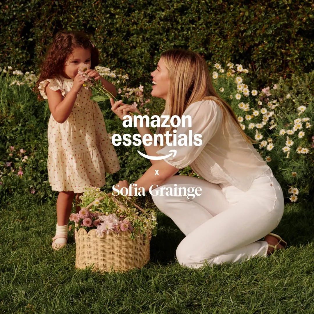 Amazon Essentials x Sofia Grainge Toddlers and Baby Girls’ Non-Slip Mary Jane Shoes