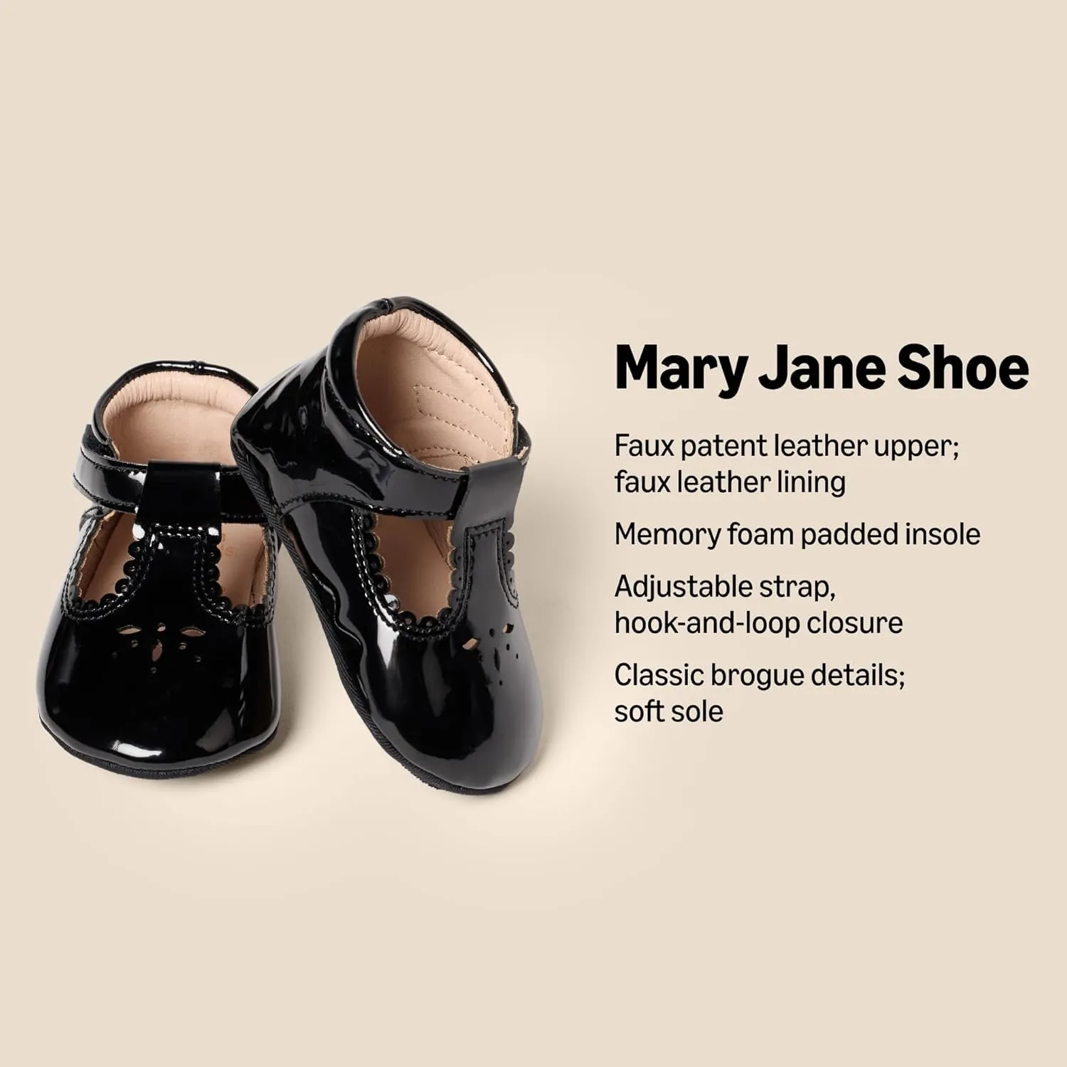 Amazon Essentials x Sofia Grainge Toddlers and Baby Girls’ Non-Slip Mary Jane Shoes