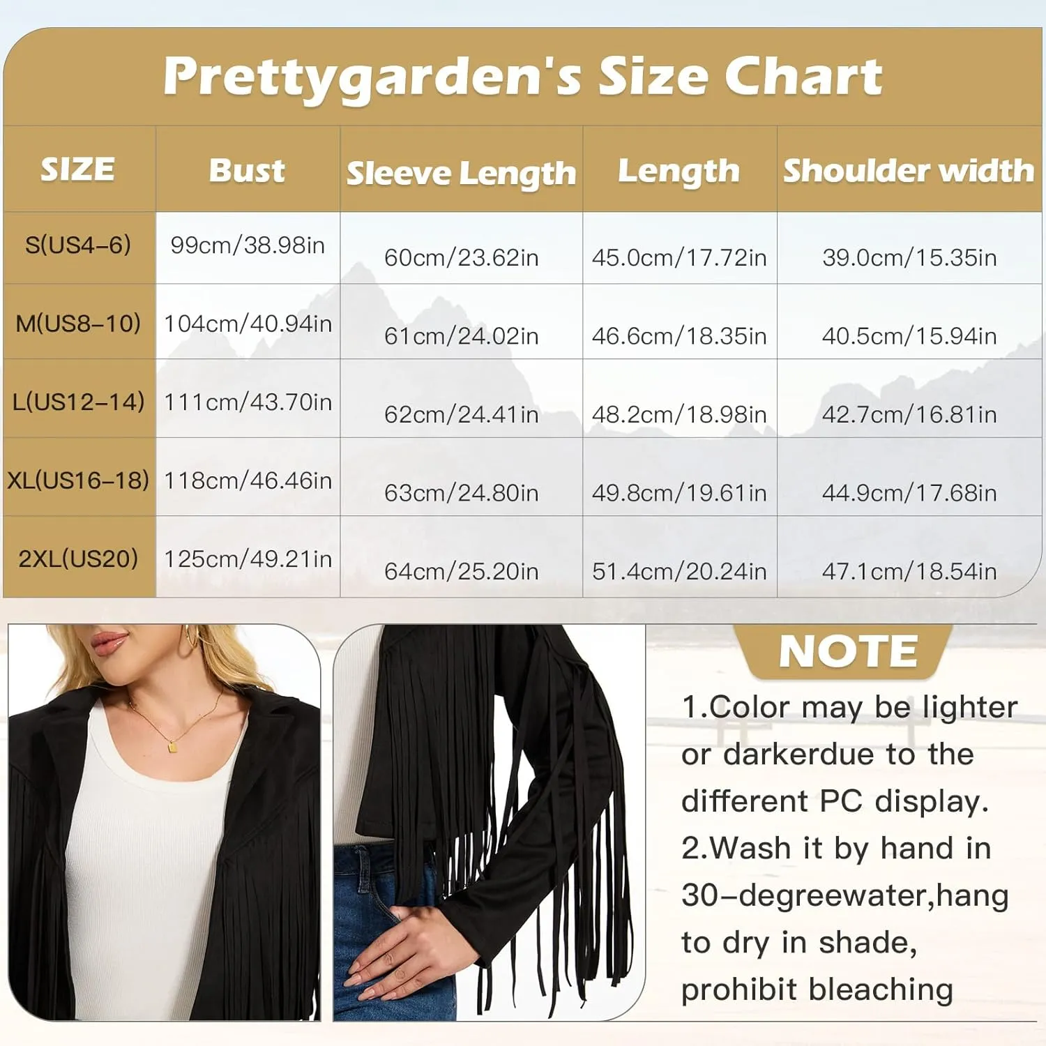 ATAMET 70s Women's Fringe Jackets Faux Suede Leather 60s Party Clothes, Halloween 2025 Fashion Tassel Motorcycle Coats