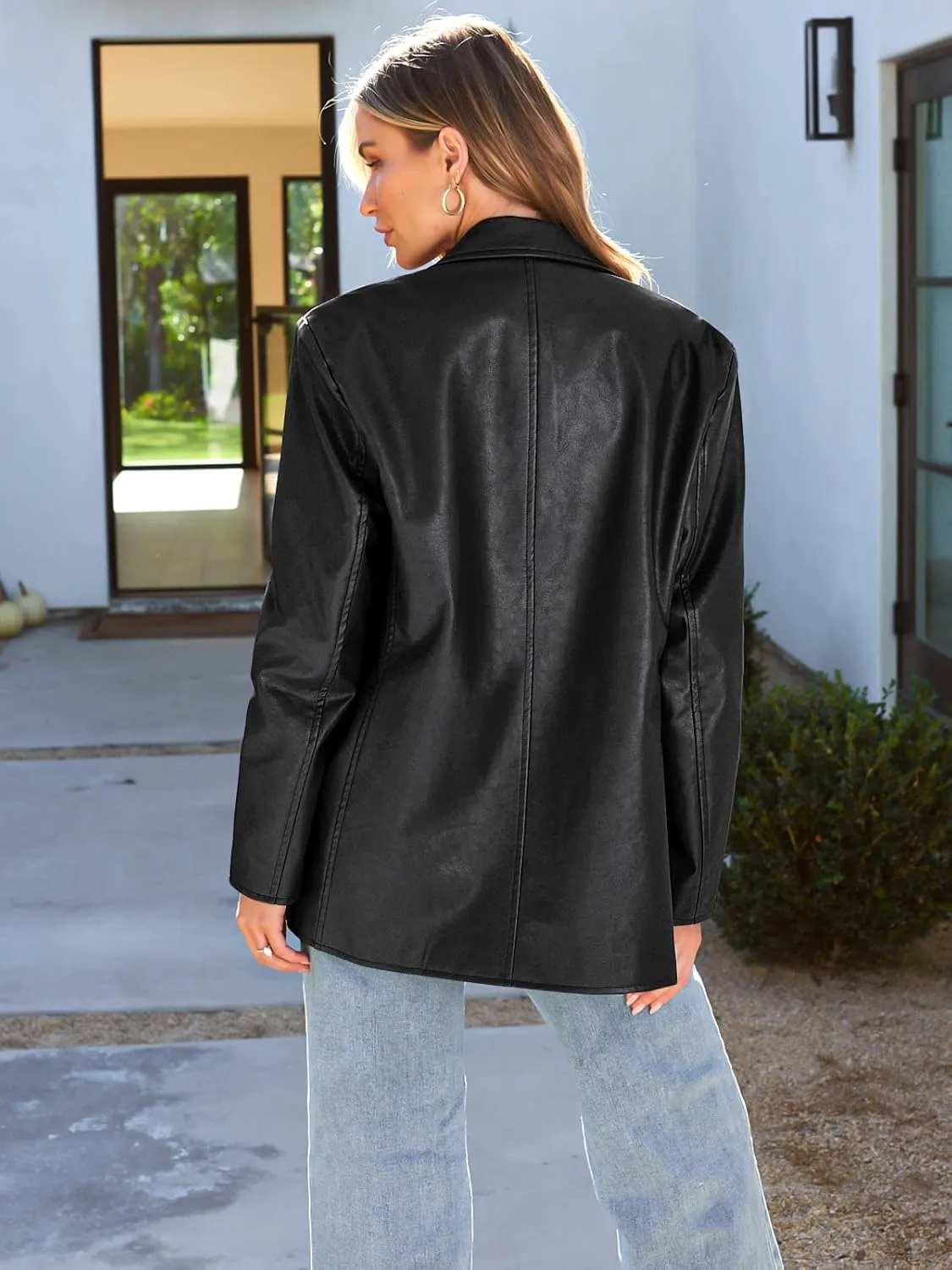 AUTOMET Womens Leather Jackets Going Out Outfits Faux Bomber Winter Coat Fall Fashion Clothes 2024