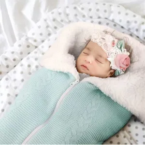 Baby Blanket Lambswool Zip Sleeping Bag 9 colors