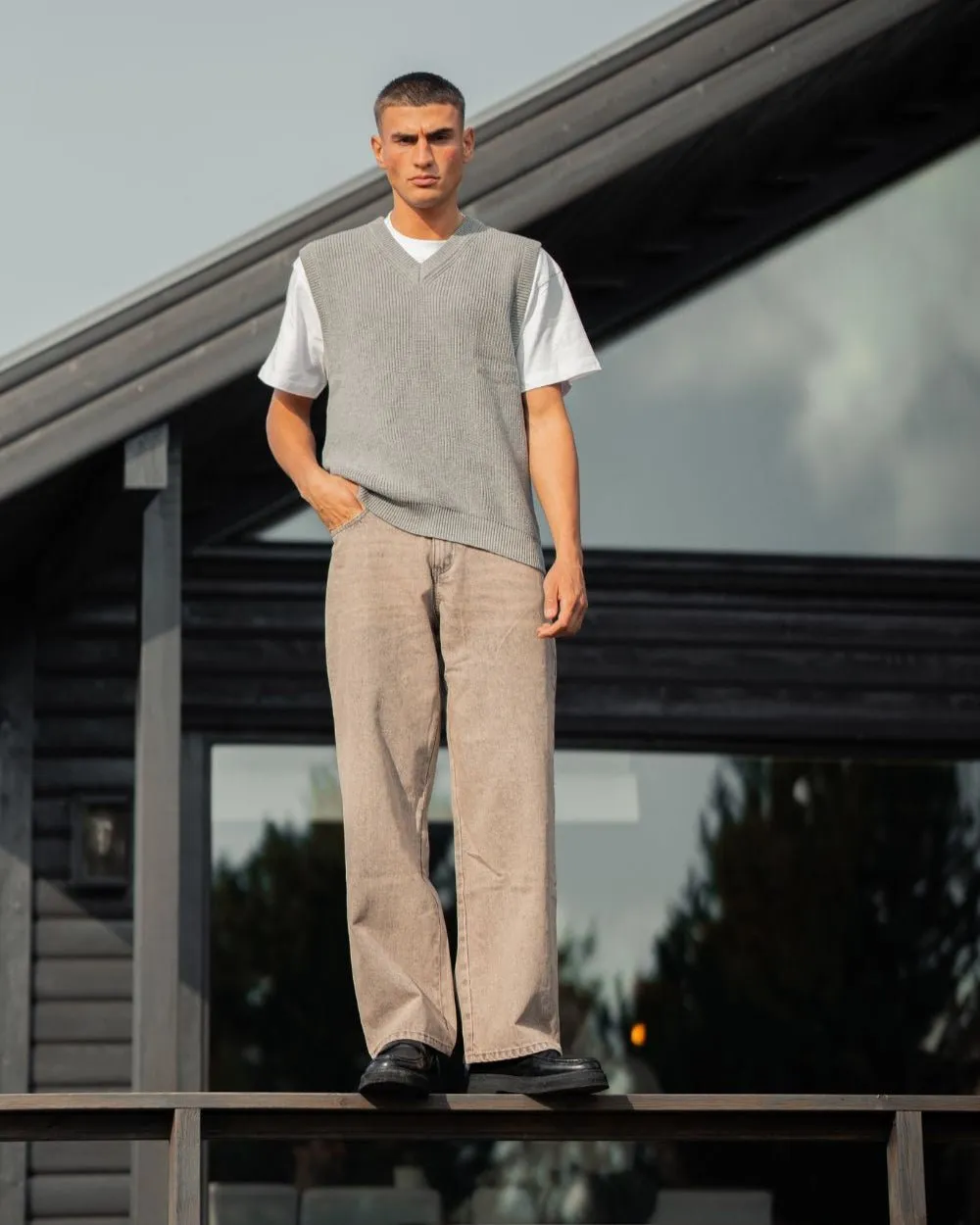 Baggy Denim-Jeans Rose Vintage Wash