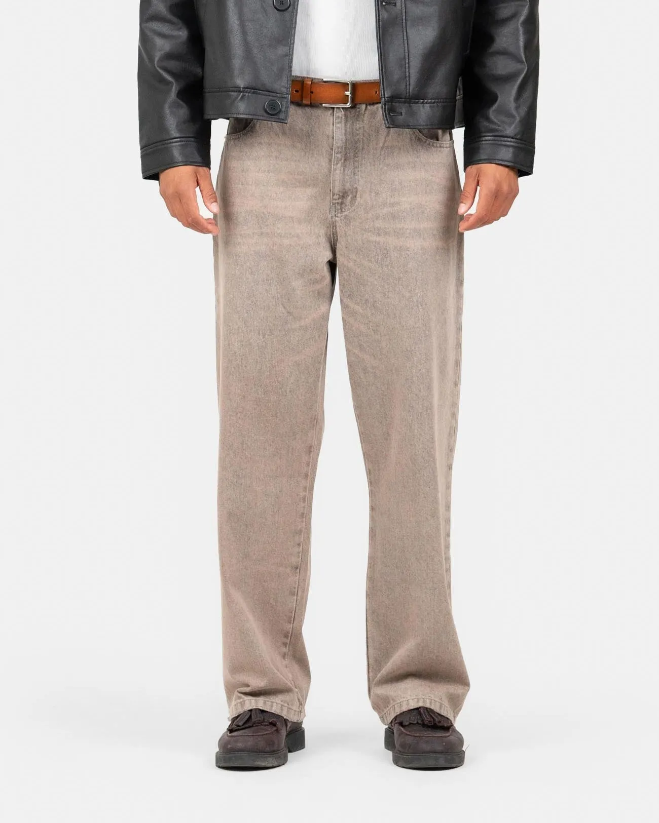 Baggy Denim-Jeans Rose Vintage Wash