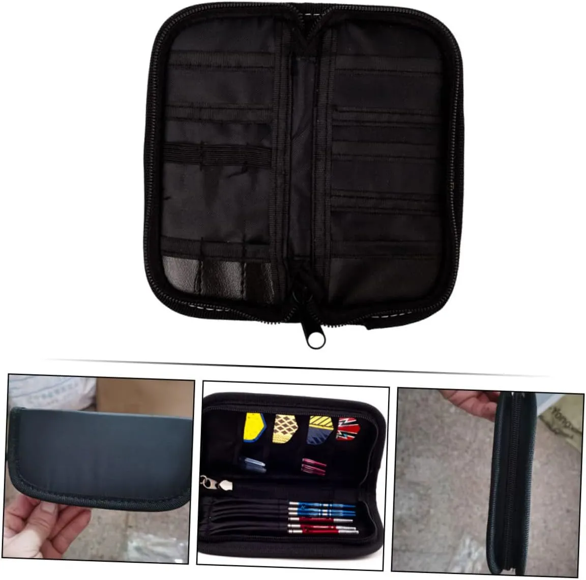 balacoo 2pcs Storage Bag Organizer Case Wallet Portable Carry Case Entertainment Holder Accessories