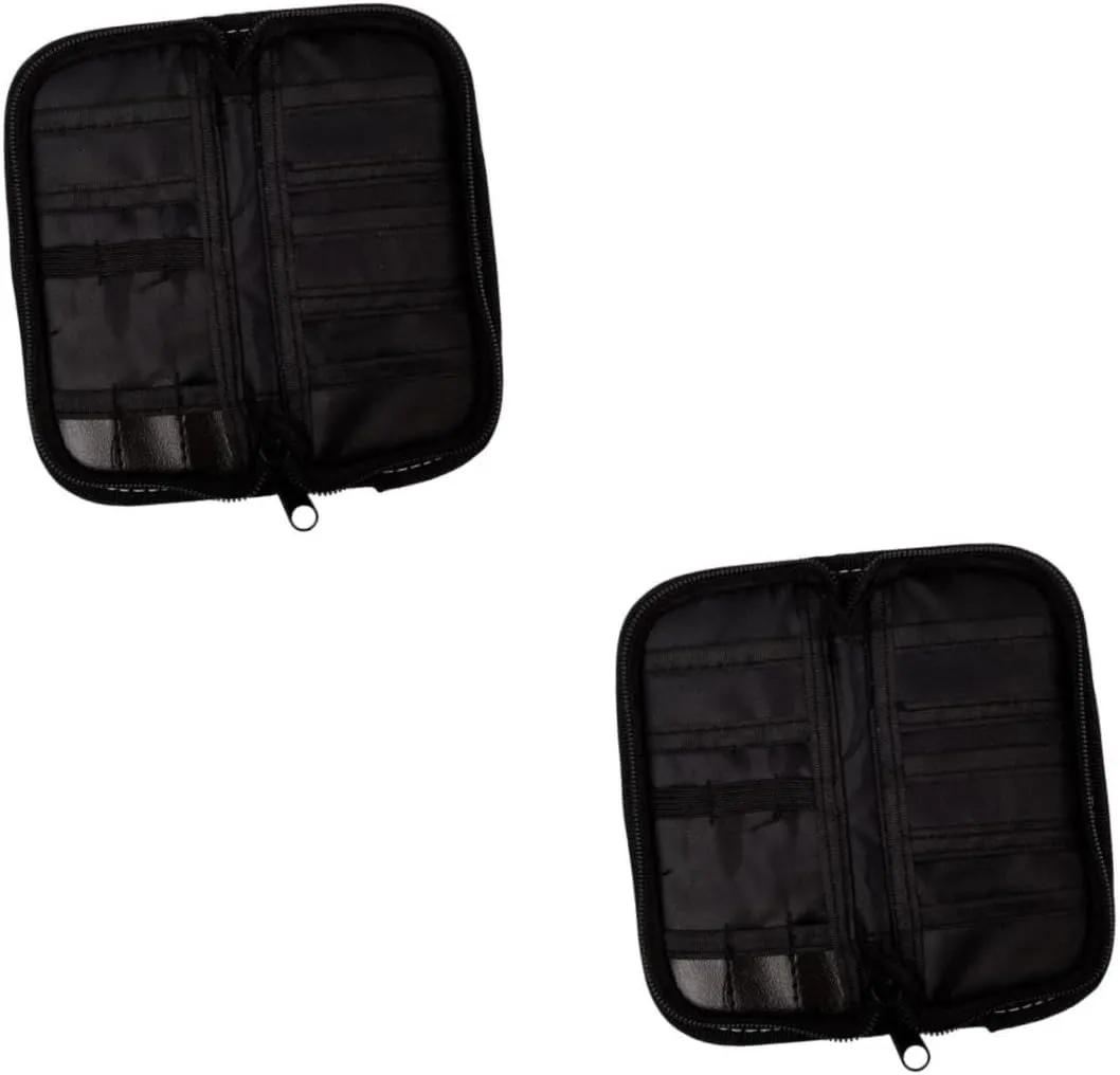 balacoo 2pcs Storage Bag Organizer Case Wallet Portable Carry Case Entertainment Holder Accessories
