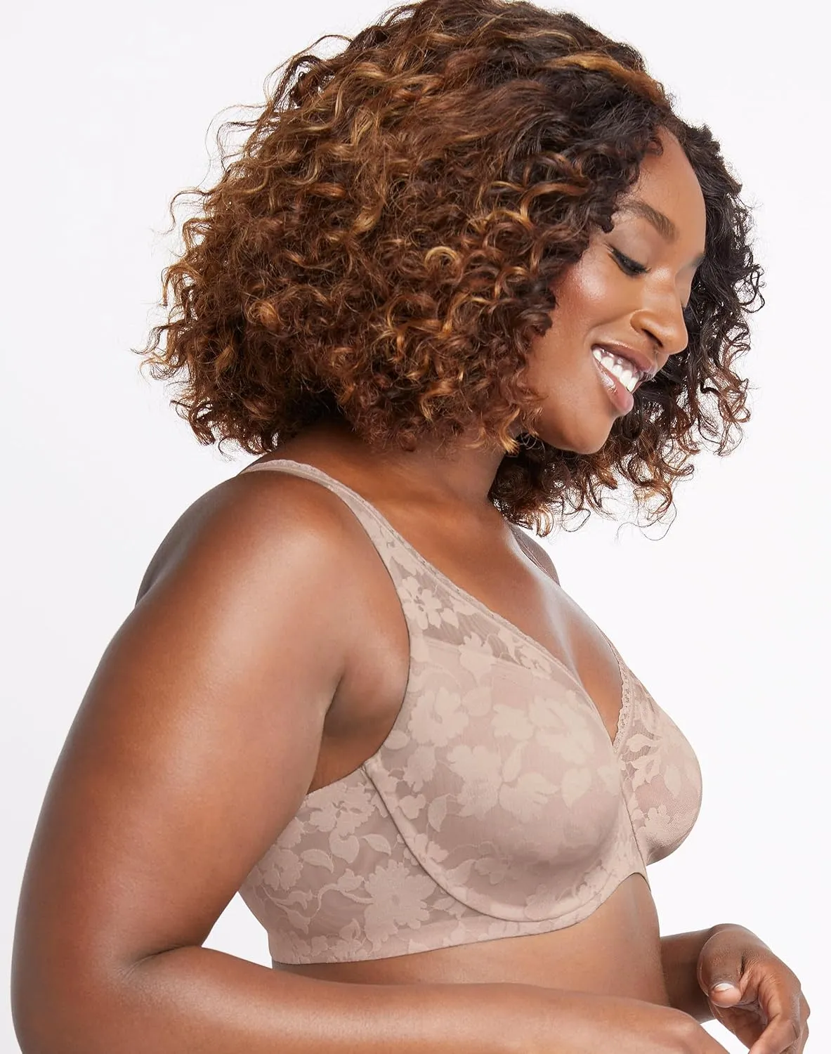 Bali Women's Lace Underwire Bra, Passion For Comfort Convertible Bra, Soft Lace Bras