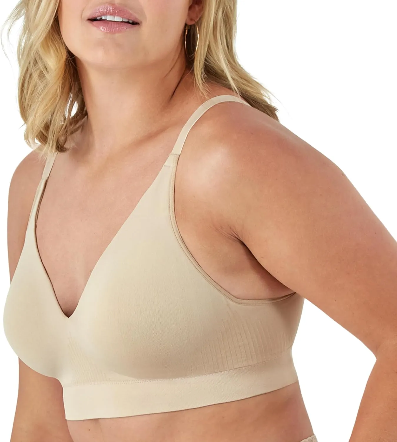 Bali Women's Wireless Bra, Comfort Revolution Modern Seamless Bra, Flex-to-fit Wirefree Bra
