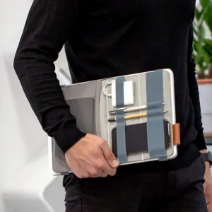 Beblau FOLD Portable TECH Organizer attachable to your Devices | Desk Sleeve | Gadget case | Working from Home Essentials | Laptop accessories | Backpack Insert | Portfolio |
