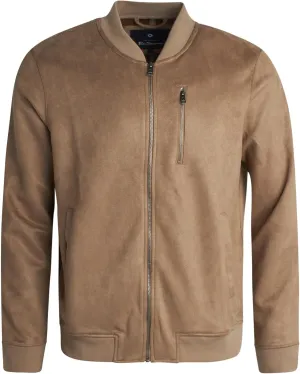 Ben Sherman Men's Bomber Jacket - Cozy Full Zip Up Faux Suede Bomber Jacket for Men - Casual Mens Suede Jacket (S-XL)