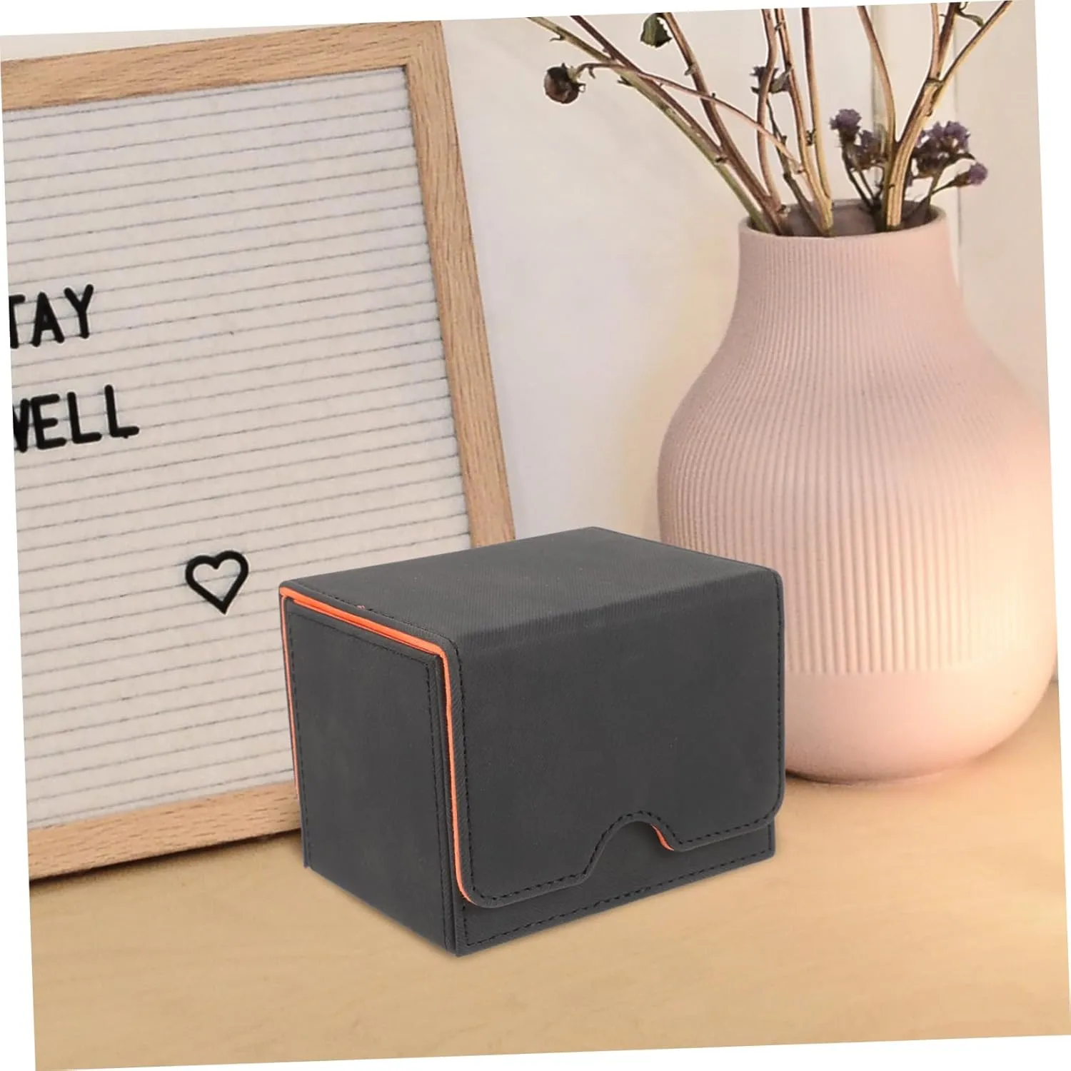 BESPORTBLE 3pcs Decks Card Pu Organizer Playing Game Cards Holder Storage Case for Black Game