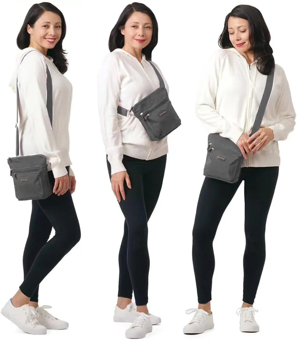 Biaggi Flexmates Convertible Crossbody | Lightweight RFID Blocking Crossbody for Travel, College, Weekend
