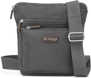 Biaggi Flexmates Convertible Crossbody | Lightweight RFID Blocking Crossbody for Travel, College, Weekend