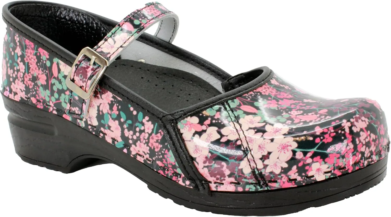 BJORK Swedish Comfort Women's Marcella Mary Jane Leather Clogs