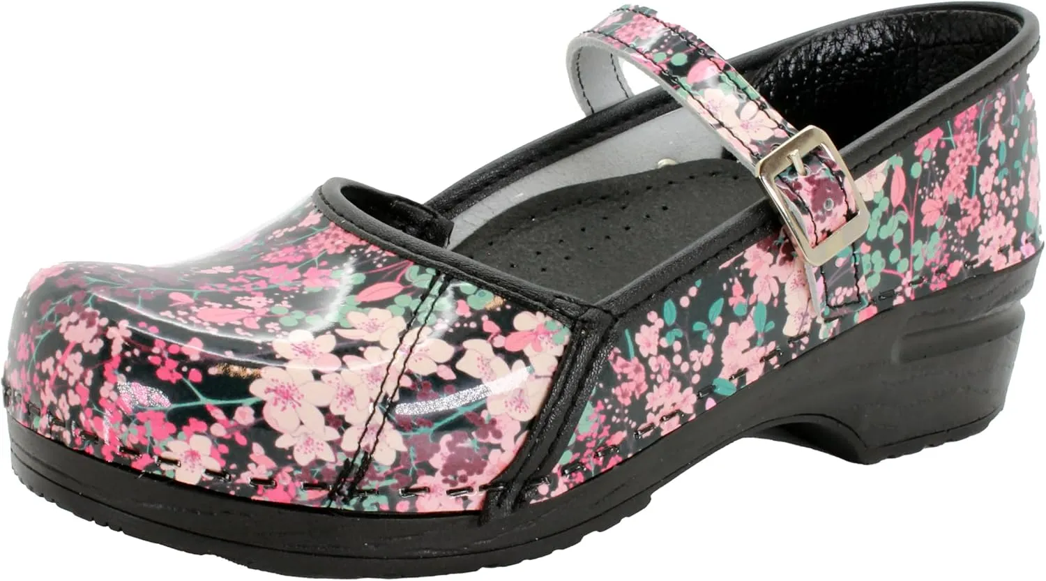 BJORK Swedish Comfort Women's Marcella Mary Jane Leather Clogs