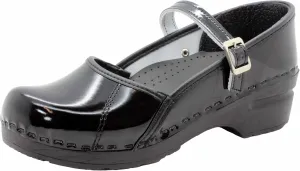 BJORK Swedish Comfort Women's Marcella Mary Jane Leather Clogs
