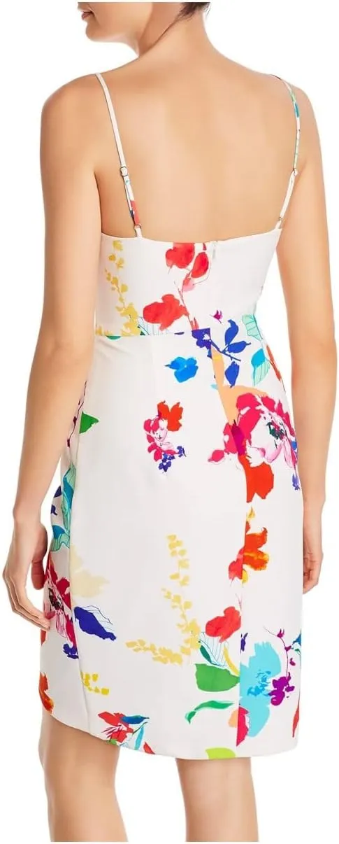 Black Halo Women's Faux Wrap Dress