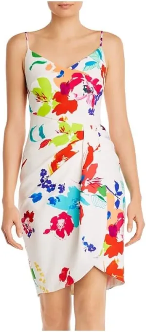 Black Halo Women's Faux Wrap Dress