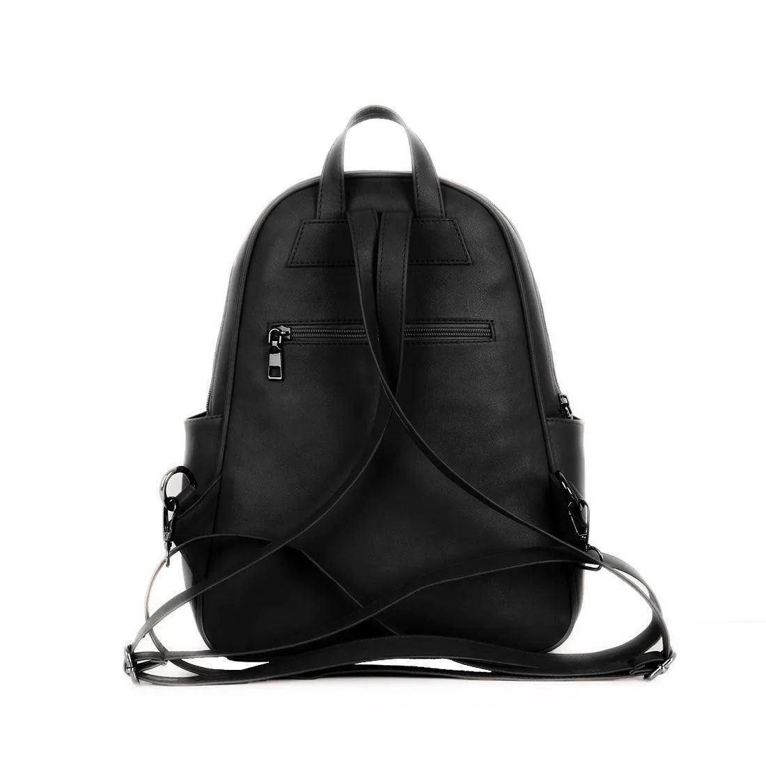 Black Mixed Backpack Dark Pattern