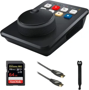 Blackmagic Design HyperDeck Shuttle HD Bundle with 64GB Extreme PRO Memory Card, Pearstone 6' HDMI Cable with Ethernet and 10-Pack Straps