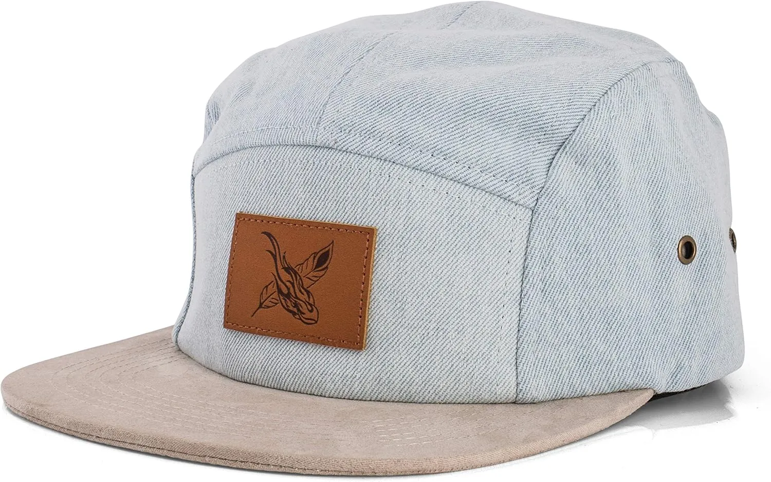 Blackskies 5-Panel Cap with Floral Pattern Unisex Baseball Cap
