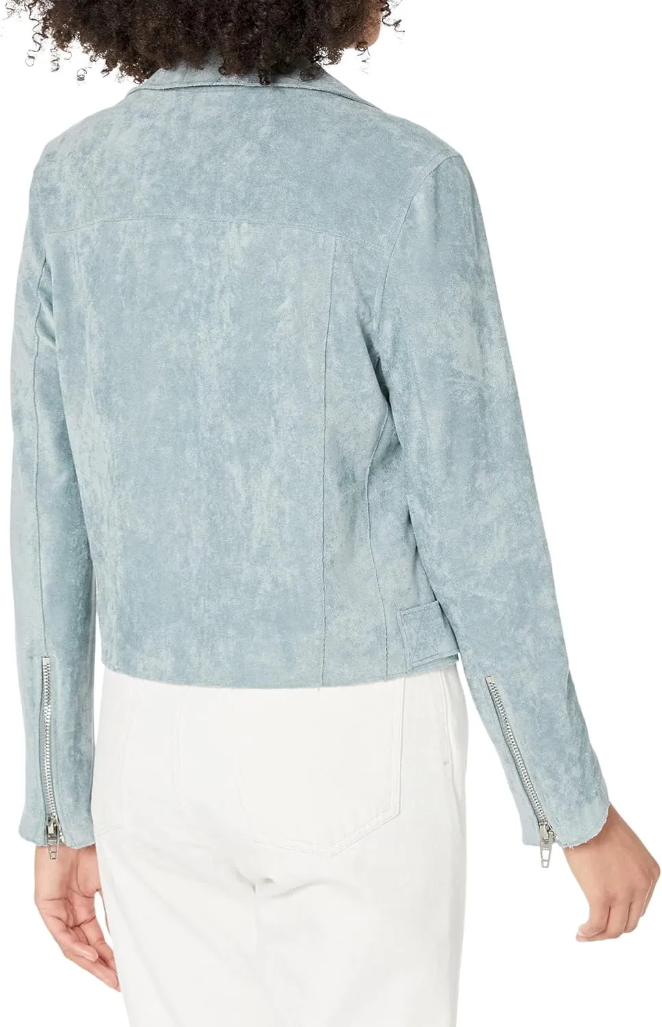 [BLANKNYC] Womens Luxury Clothing Faux Suede Moto Jacket, Comfortable & Stylish Coat