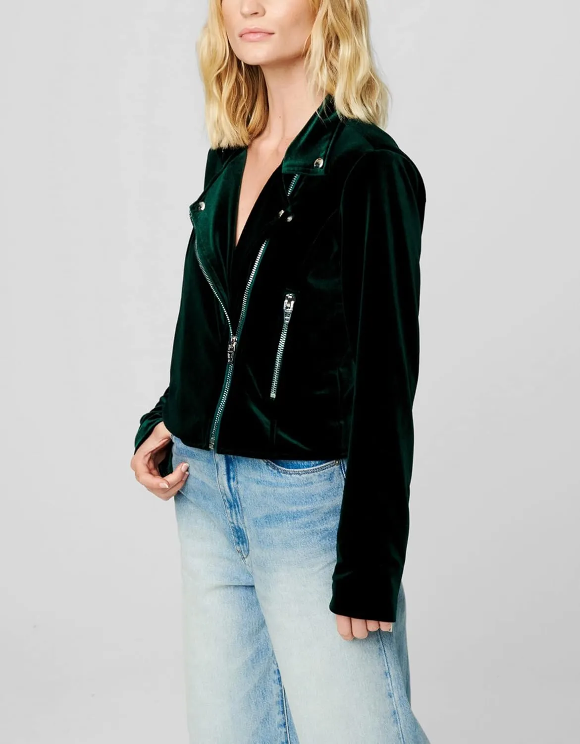 [BLANKNYC] Womens Luxury Clothing Vegan Leather Moto Jacket, Comfortable & Stylish Coat