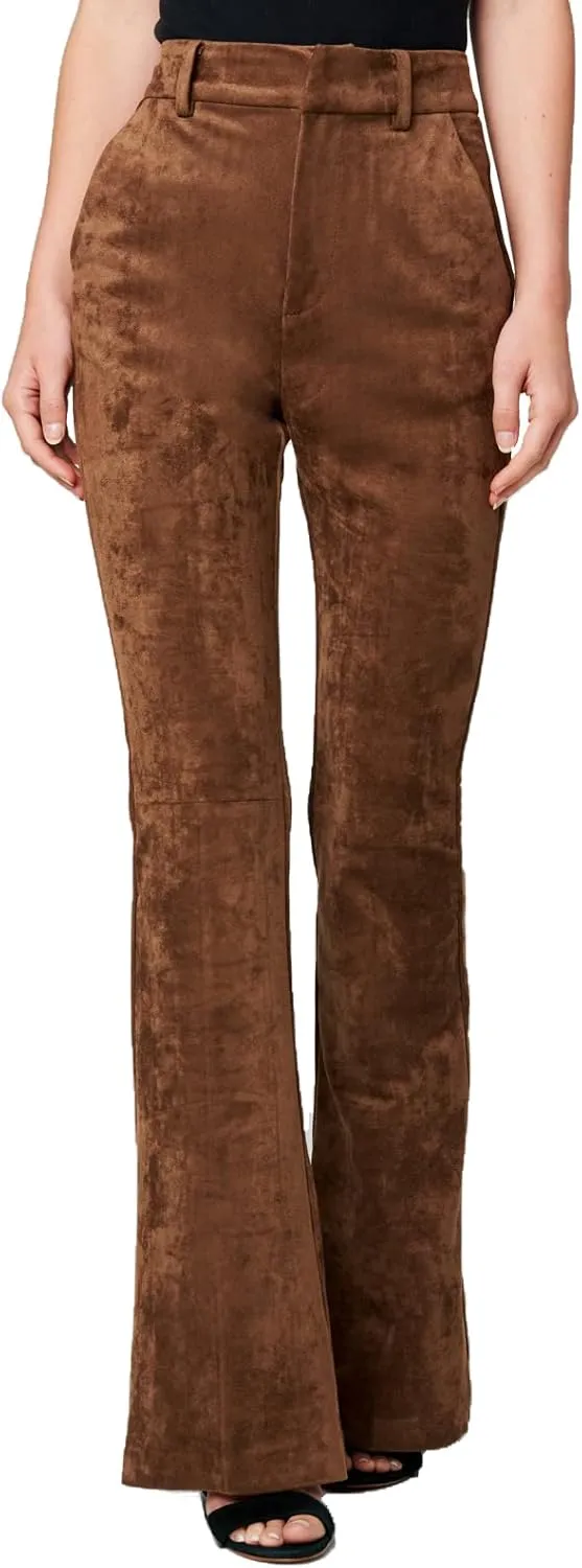 [BLANKNYC] Womens Luxury Clothing Vegan Leather Wide Wale Corduroy Flare Pant