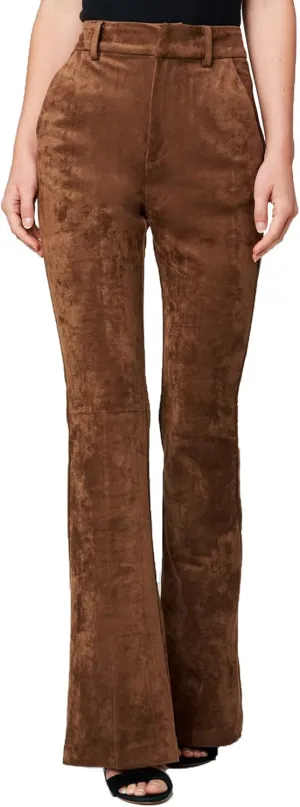 [BLANKNYC] Womens Luxury Clothing Vegan Leather Wide Wale Corduroy Flare Pant