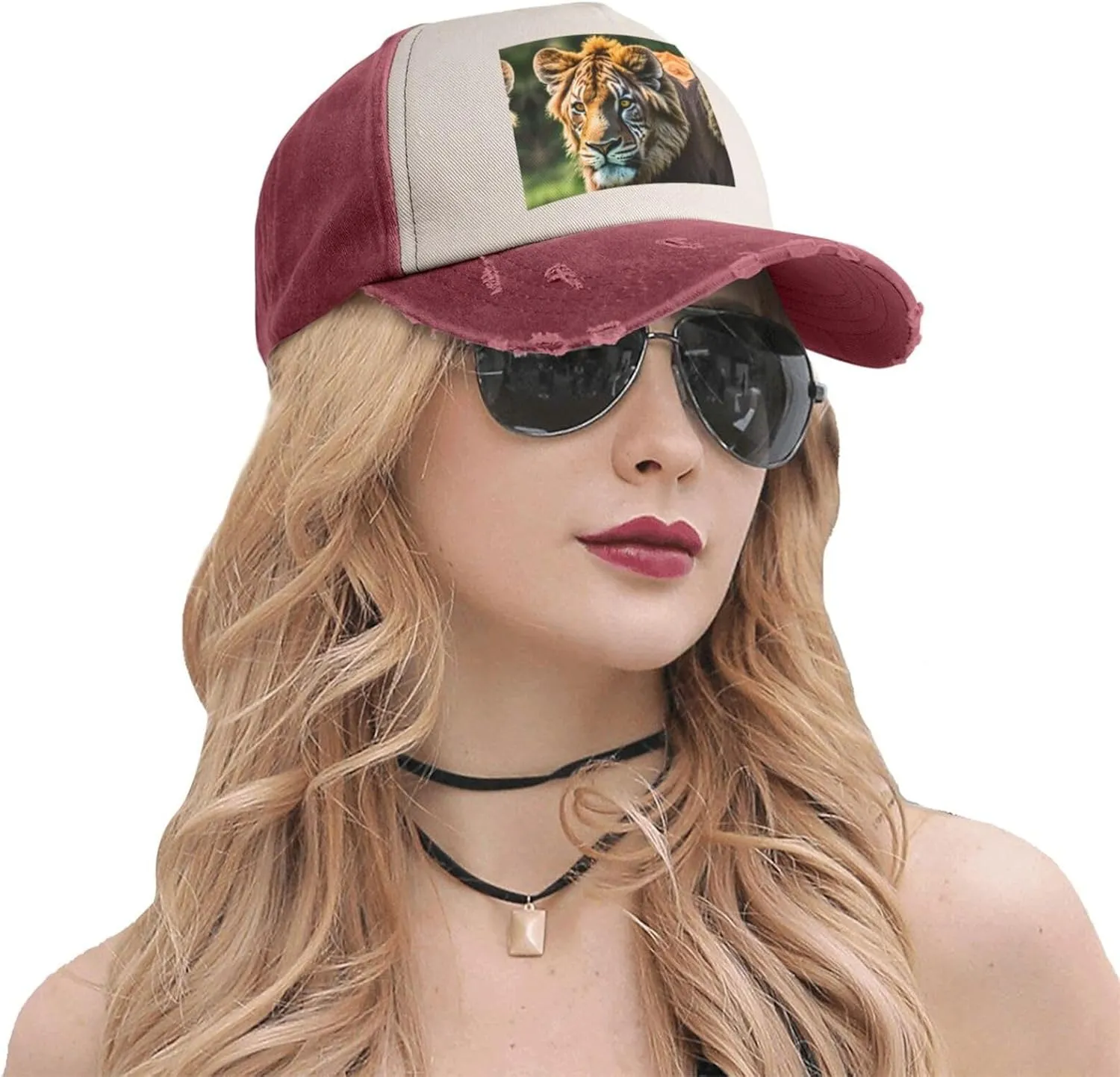 Bright Cabbage Unisex Adjustable and Breathable Sporty Denim Hat,Stylish Baseball Cap for Outdoor Activities