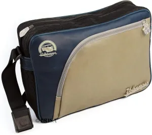 BRISA VW Collection - Shoulder Bag Messenger Bag with Tire Tread Design in T1 Bus Campervan Design