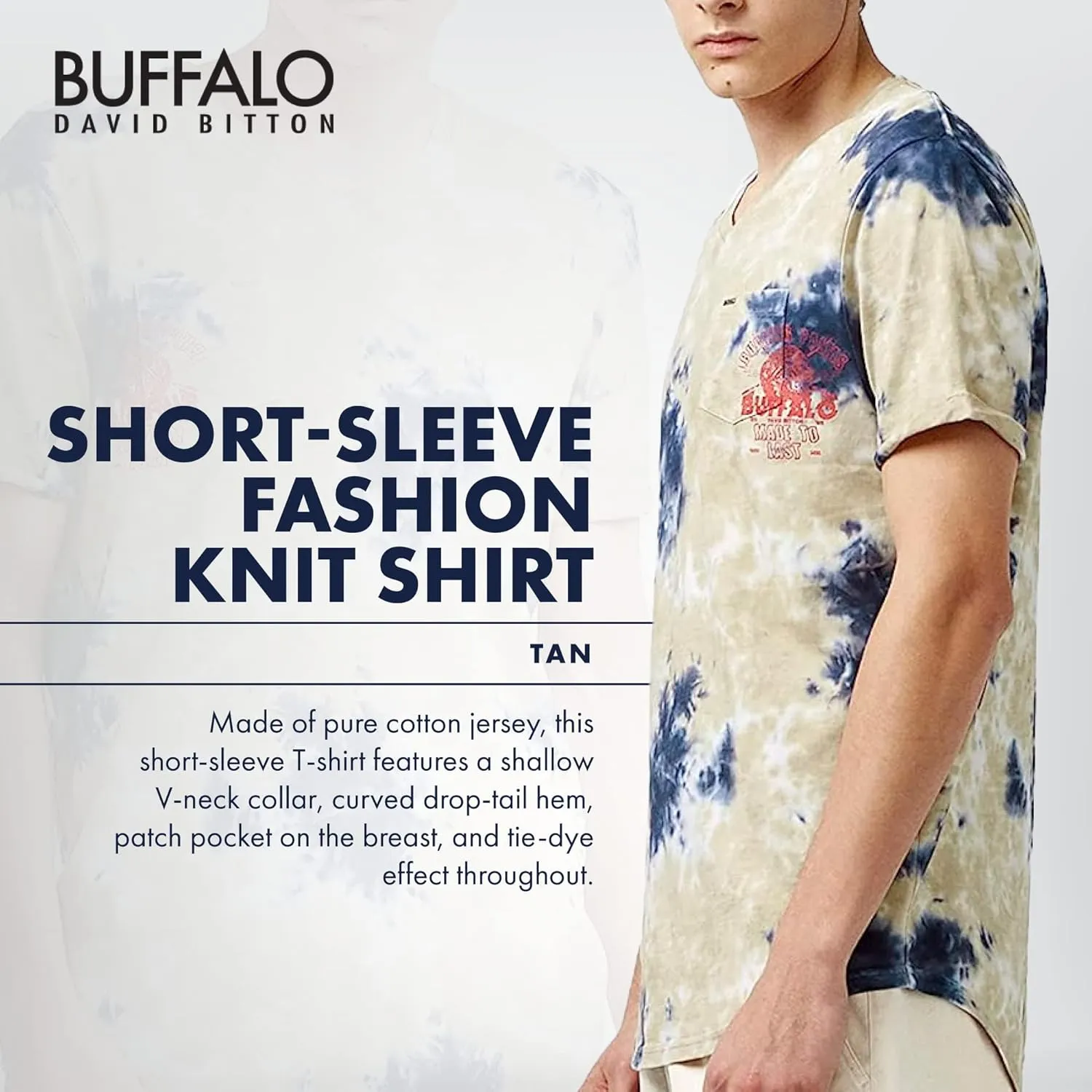 Buffalo David Bitton Men's Short Sleeve Fashion Knit