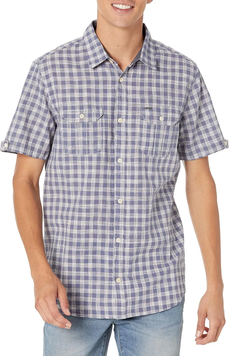 Buffalo David Bitton Men's Short Sleeve Plaid Button Down