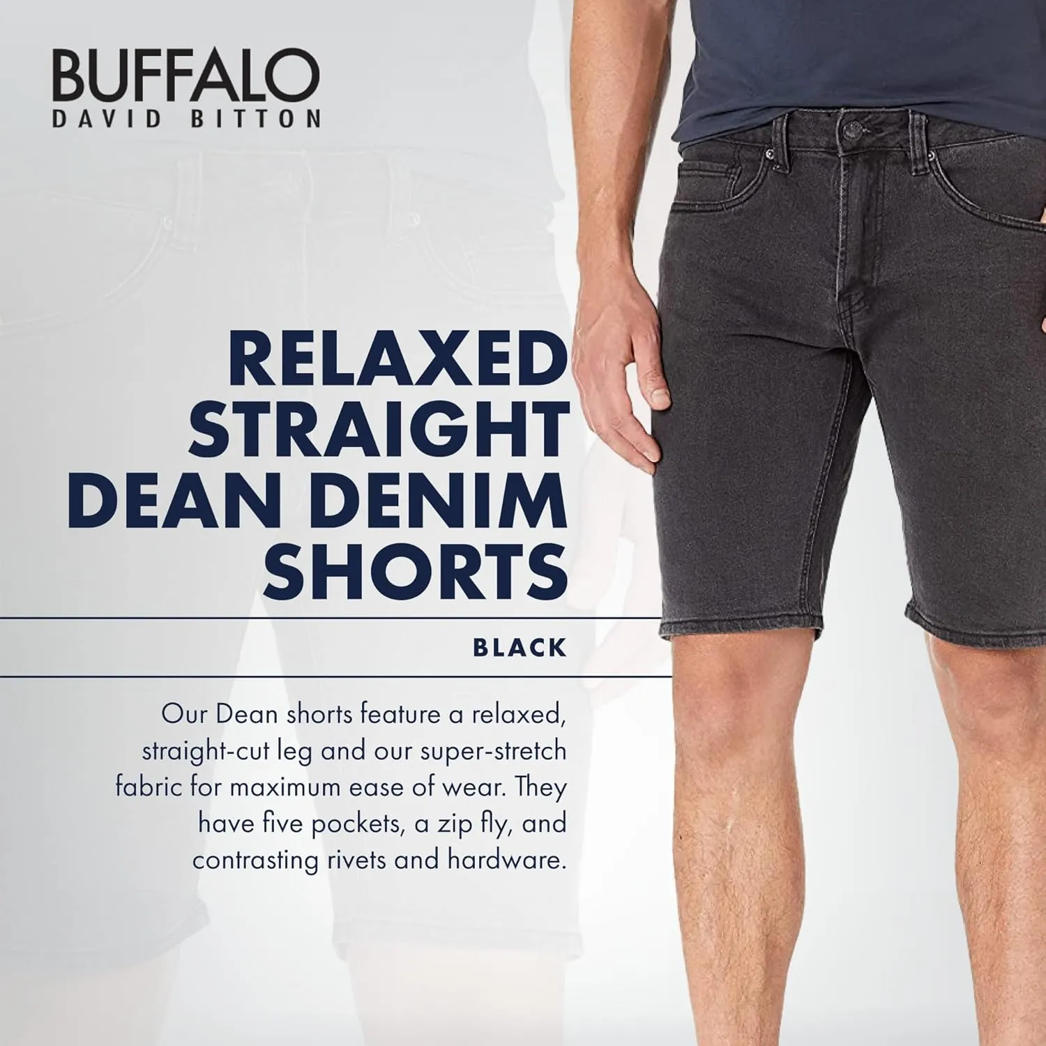 Buffalo David Bitton Men's Slim Parker Denim Shorts