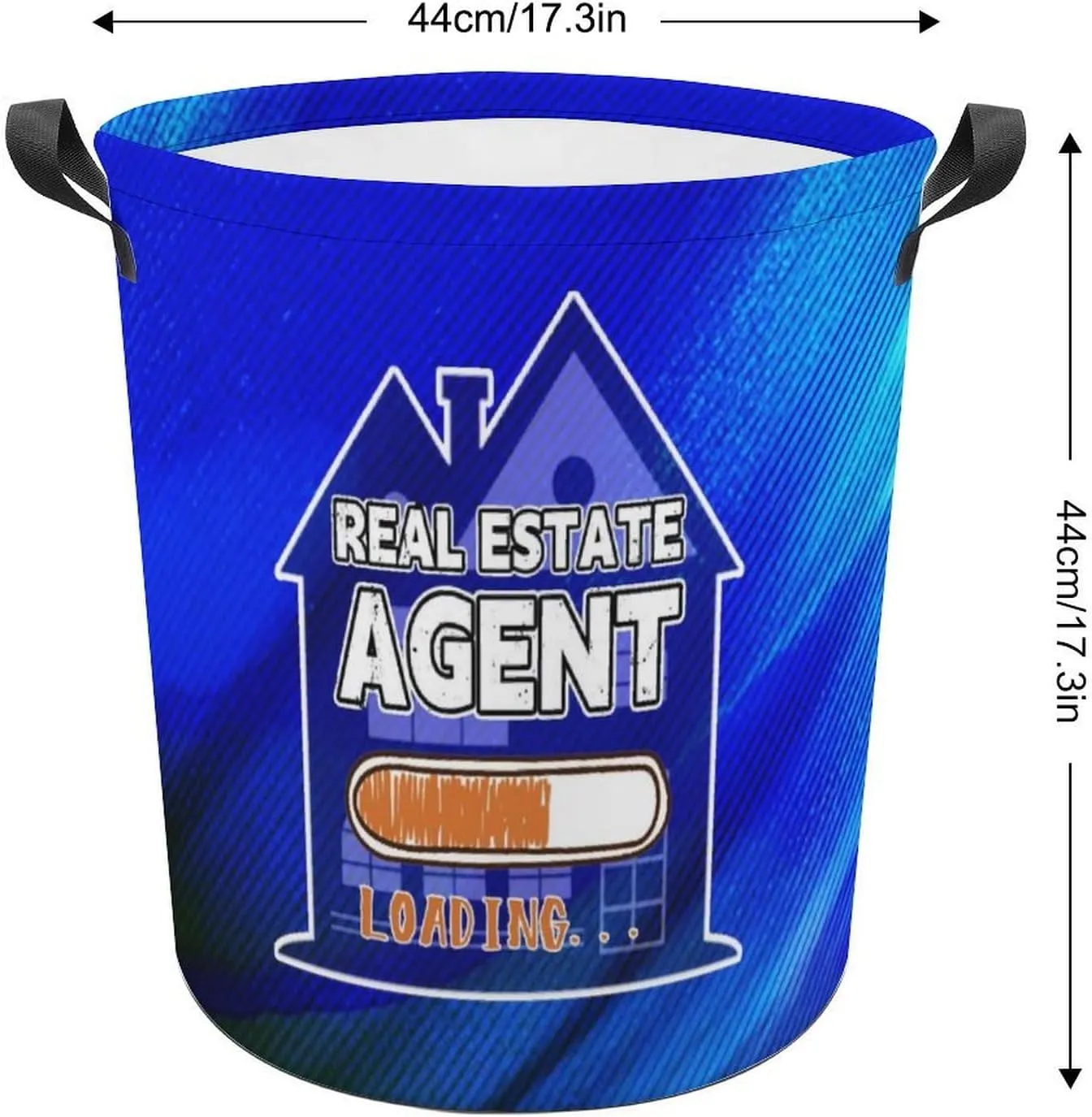 Business Real Estate Agent Large Laundry Basket Laundry Hamper Bag Washing Bin Collapsible Tall With Handles Travel Bathroom College