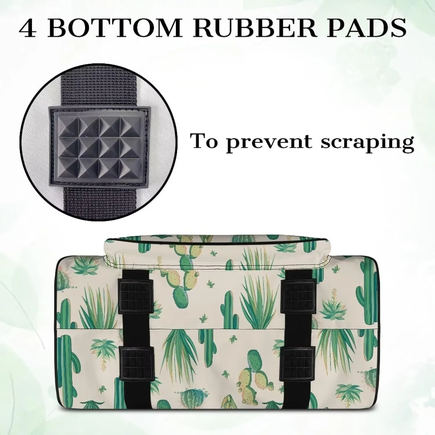 Cactus Sewing Machine Carrying Case Portable Padded Organizer with Pockets and Handles Large Sewing Organizer Bag for Singer Brother Janome and Accessories