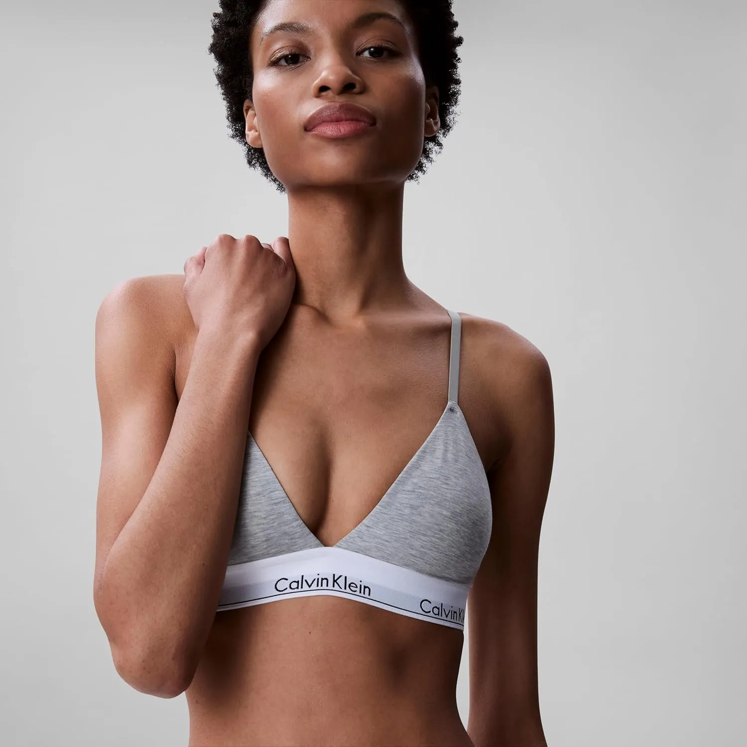 Calvin Klein Women's Modern Cotton Lightly Lined Triangle Wireless Bralette