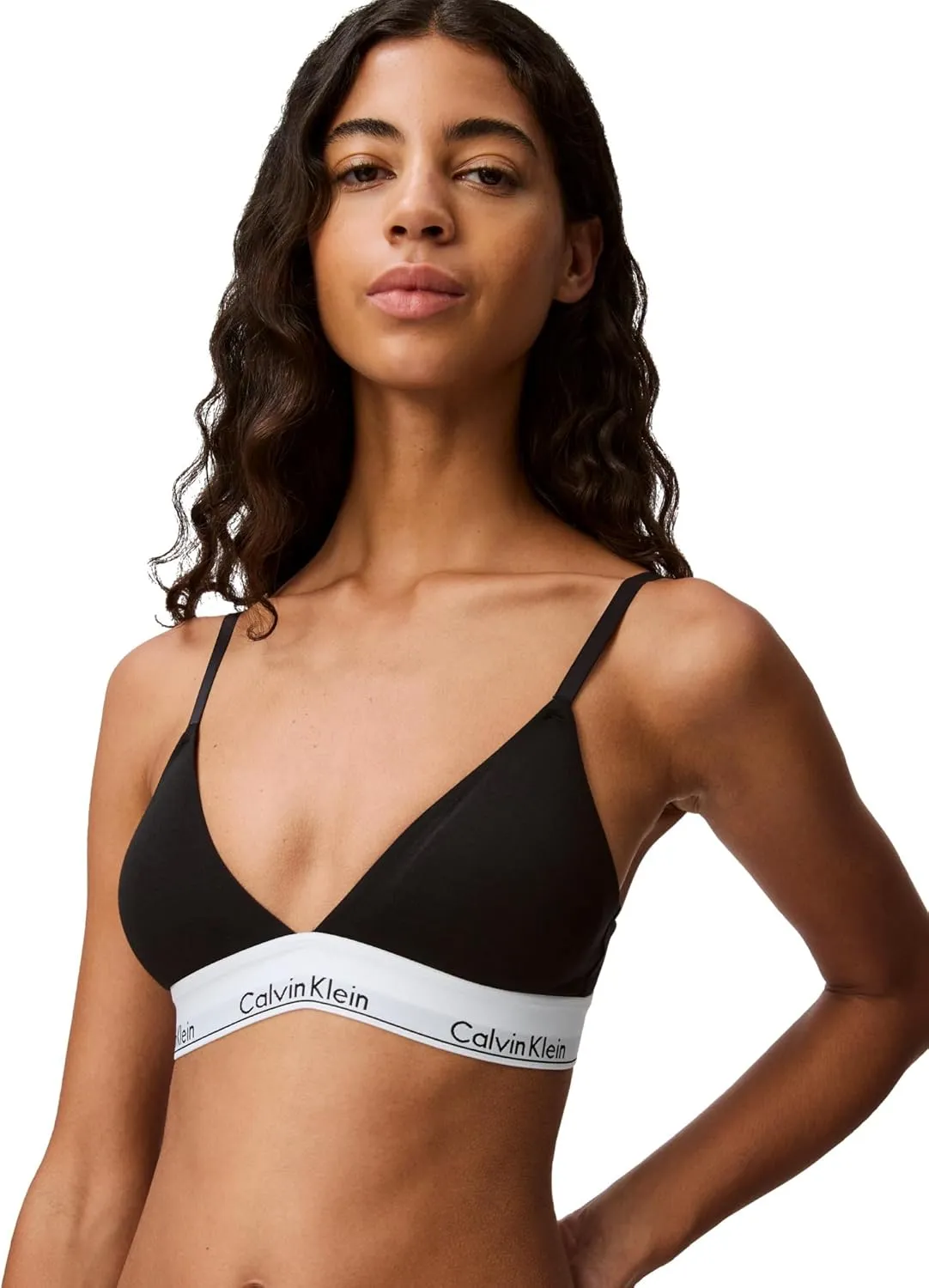 Calvin Klein Women's Modern Cotton Lightly Lined Triangle Wireless Bralette