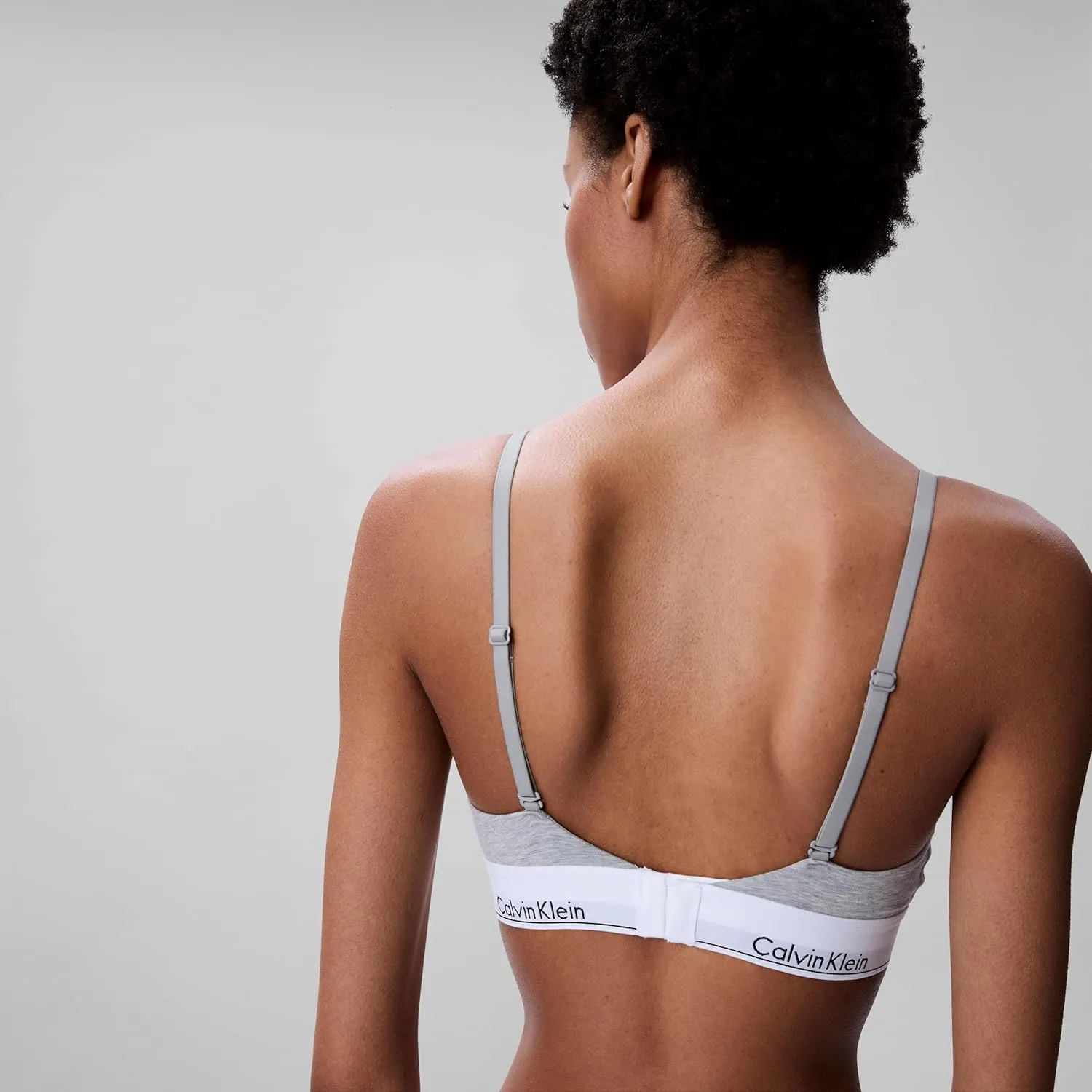 Calvin Klein Women's Modern Cotton Lightly Lined Triangle Wireless Bralette