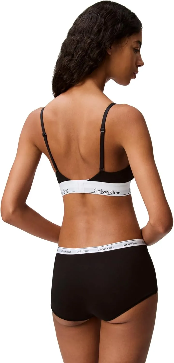 Calvin Klein Women's Modern Cotton Lightly Lined Triangle Wireless Bralette