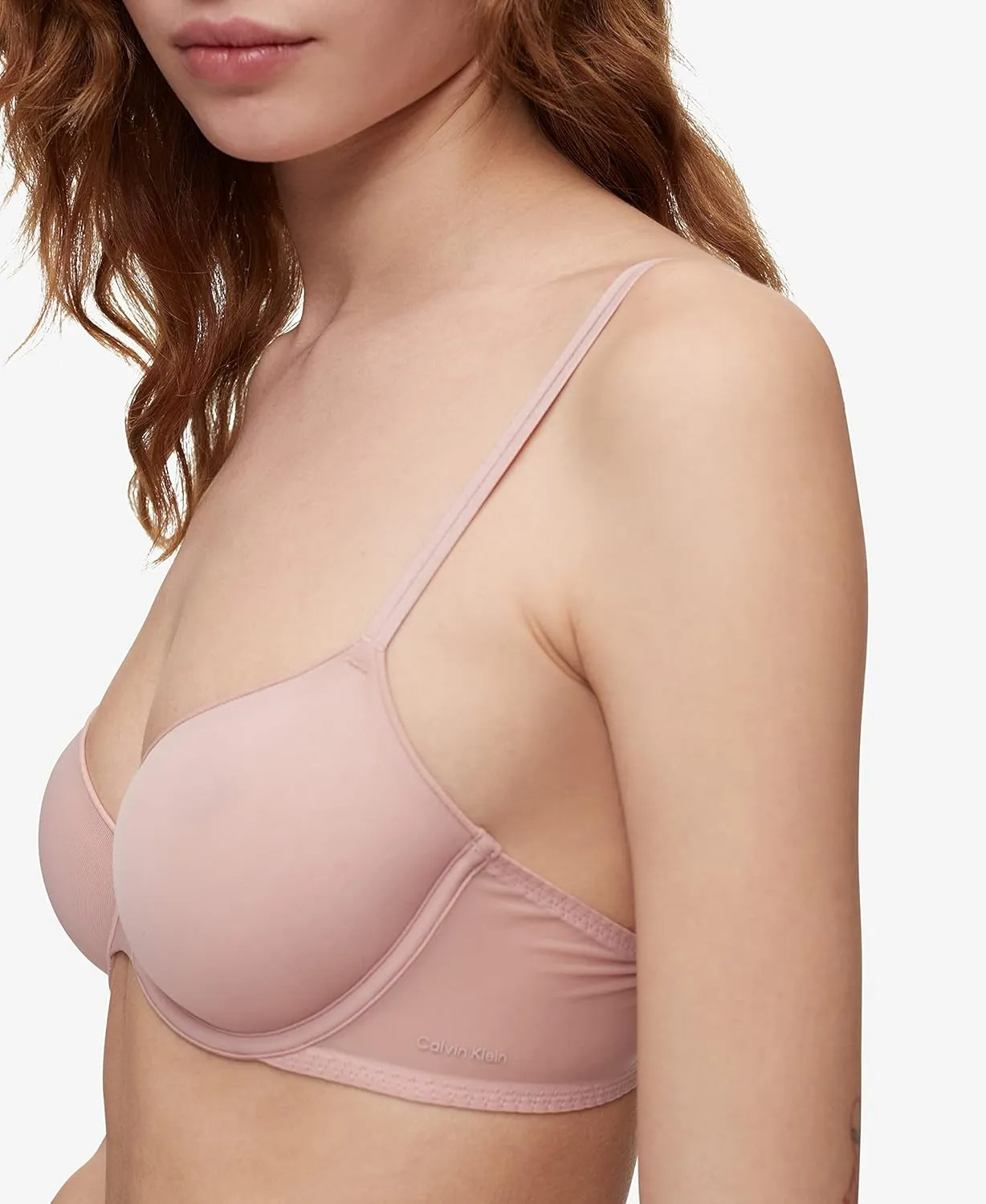 Calvin Klein Women's Sheer Marquisette Lightly Lined Demi Bra