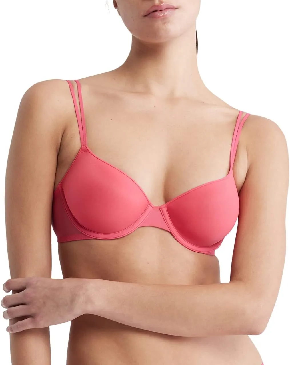 Calvin Klein Women's Sheer Marquisette Lightly Lined Demi Bra