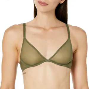 Calvin Klein Women's Sheer Marquisette Unlined Plunge Bra