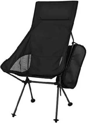 Camping Folding Chair Fishing Stool Portable Compact Ultralight Heavy Duty for Outdoor BBQ Picnic Garden Beach with Carry Bag