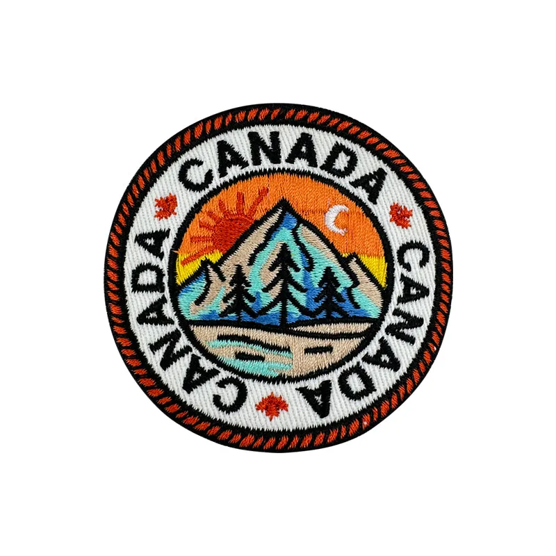 Canada iron-on embroidery patch