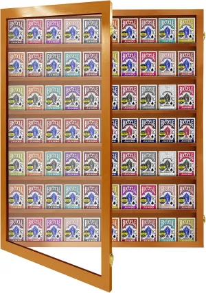 Card Deck Display Case - Holds 70 Playing Cards, Acrylic Wall Display Case, 4.5" Tall