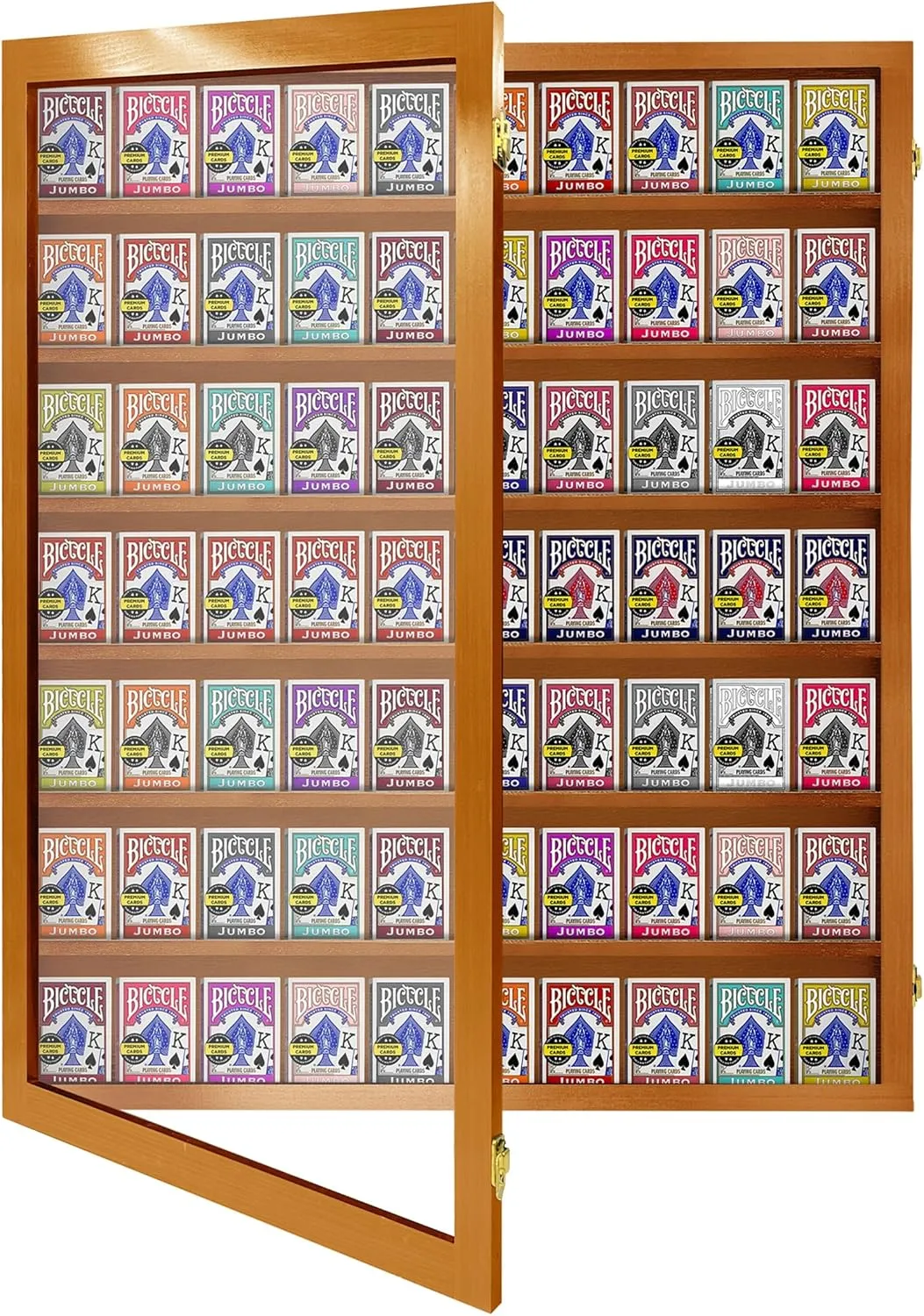 Card Deck Display Case - Holds 70 Playing Cards, Acrylic Wall Display Case, 4.5" Tall