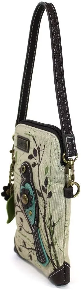 CHALA Canvas Crossbody Cell Phone Purse - Women Multicolor Handbag with Adjustable Strap