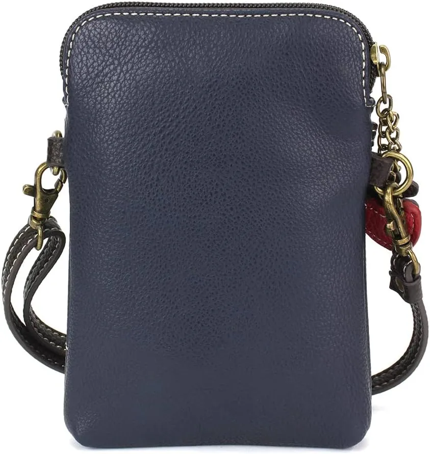 CHALA Cell Phone Crossbody Purse-Women PU Leather/Canvas Multicolor Handbag with Adjustable Strap