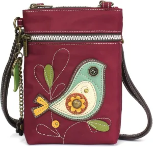 CHALA Crossbody RFID Cell Phone Purse - Women Nylon/Faux Leather Multicolor Handbag with Adjustable Strap Venture