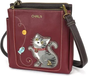 CHALA Merry Messenger RFID Protected Women Faux Leather Shoulder Purse with Adjustable Crossbody Strap